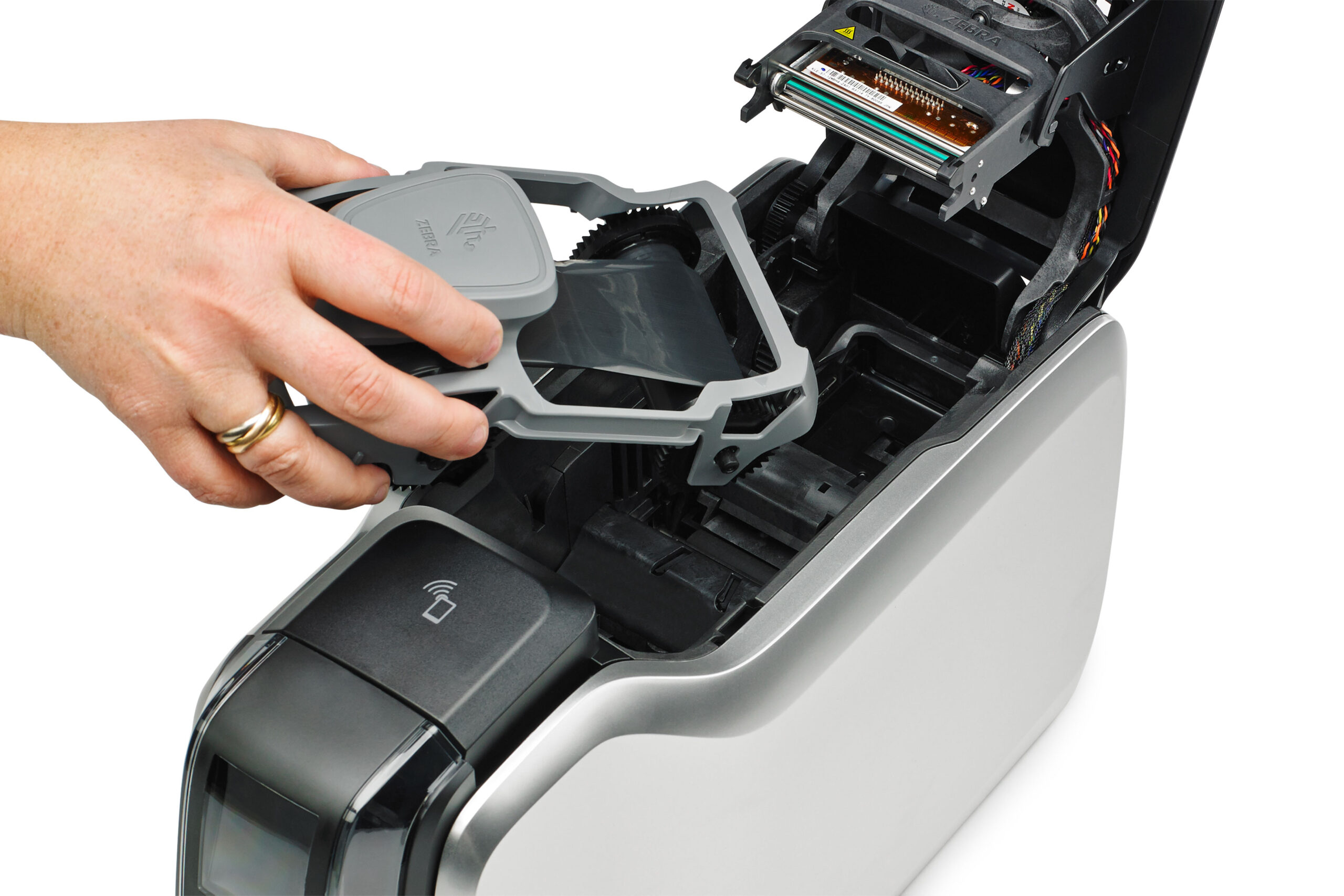 Impresora Zebra Zc300 De Tarjetas - Imagen 3